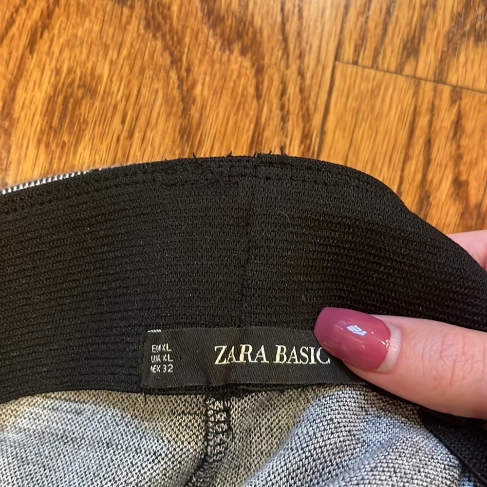 Zara Basic Woman’s Checkerboard Pants Size Us Xl - image 6